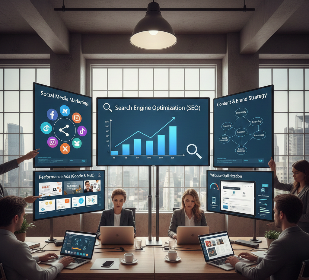 seo, smm, content and brand strategy
