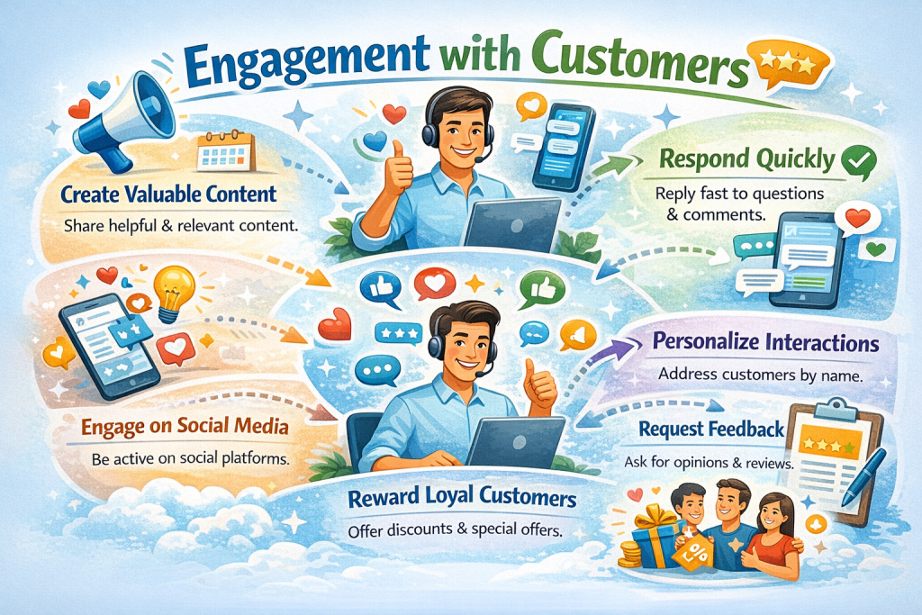 engagement with customers