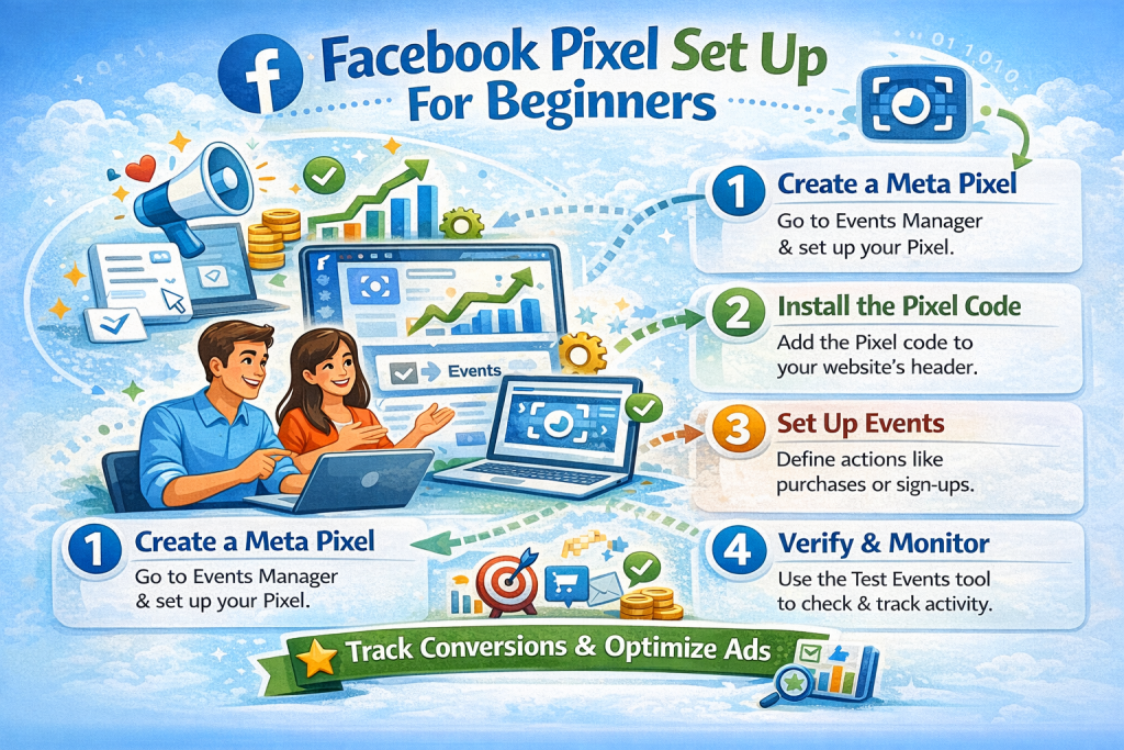 Facebook pixel set up for beginners